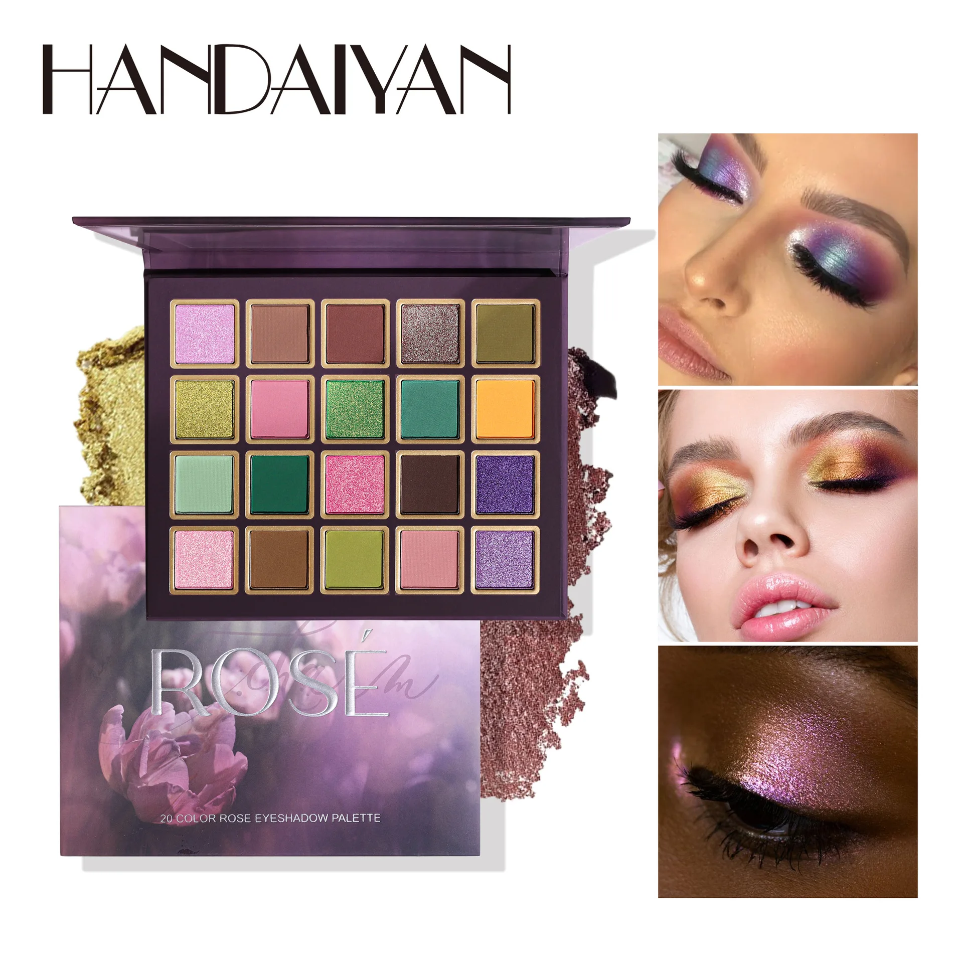 HANDAIYAN New 20 Color Eye Shadow Palette Matte Shimmer Multi-purpose Makeup Palette Smooth Texture Professional Eye Shadow 25g
HANDAIYAN New 20 Color Eye Shadow Palette Matte Shimmer Multi-purpose Makeup Palette Smooth Texture Professional Eye Shadow 25g
