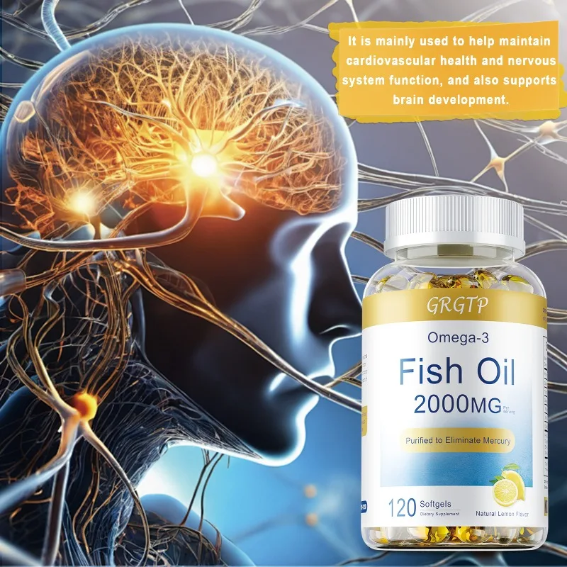 Omega 3 Fish Oil -EPA+DHA,Suitable for Heart Eye and Joint Health,Support Brain and Nervous System,Improved Attention and Memory
Omega 3 Fish Oil -EPA+DHA,Suitable for Heart Eye and Joint Health,Support Brain and Nervous System,Improved Attention and Memory