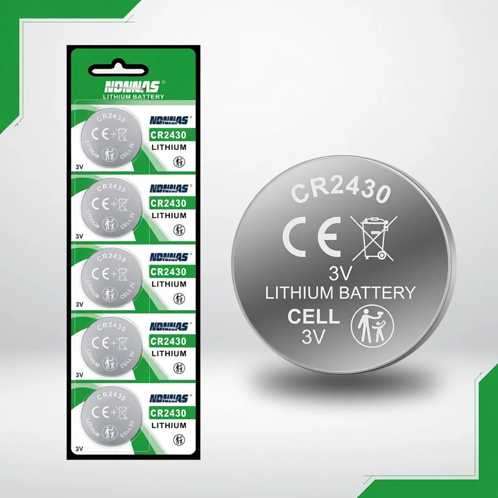 CR2430 3V Lithium Battery, Replacement for DL2430 BR2430 ECR2430, 5 Pack High Capacity Leak-Proof Coin Cell for Scale Clock Toy
CR2430 3V Lithium Battery, Replacement for DL2430 BR2430 ECR2430, 5 Pack High Capacity Leak-Proof Coin Cell for Scale Clock Toy