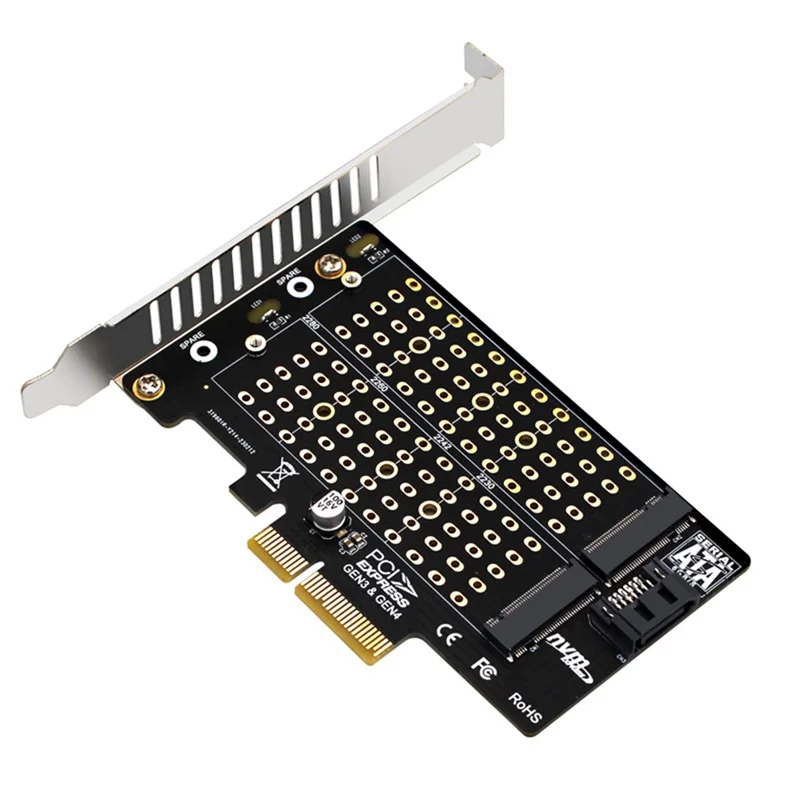 M.2 NVMe NGFF SSD To PCIE SATA Adapter PCIE To M2/M.2 Adapter SATA M.2 SSD PCIE Adapter M Key B Key B+M Key
M.2 NVMe NGFF SSD To PCIE SATA Adapter PCIE To M2/M.2 Adapter SATA M.2 SSD PCIE Adapter M Key B Key B+M Key