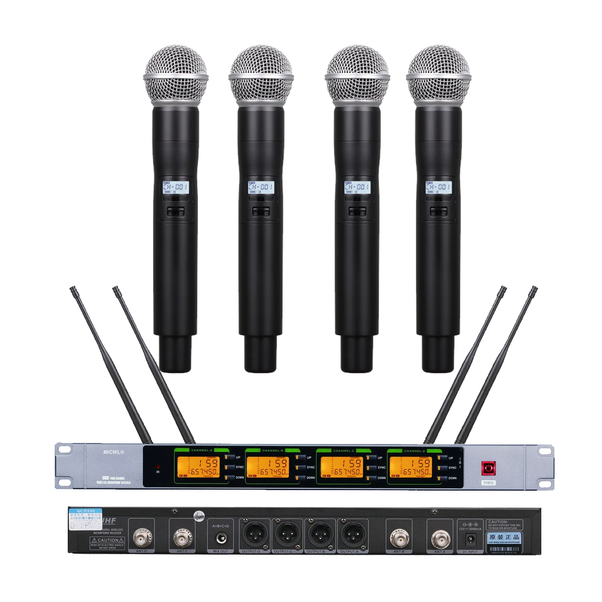 Advanced 400 Channel AD4Q Digital Wireless Microphone System SM 58 Handheld Transmitter Anti-interference UHF 500MHz
Advanced 400 Channel AD4Q Digital Wireless Microphone System SM 58 Handheld Transmitter Anti-interference UHF 500MHz