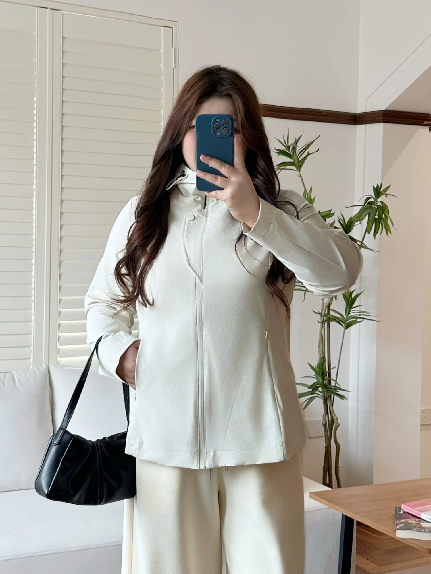 plus Size Women's Spring Jacket Hooded Soft Outerwear Loose Belly Covering Casual Straight Cut Nylon Spandex Blend
plus Size Women's Spring Jacket Hooded Soft Outerwear Loose Belly Covering Casual Straight Cut Nylon Spandex Blend