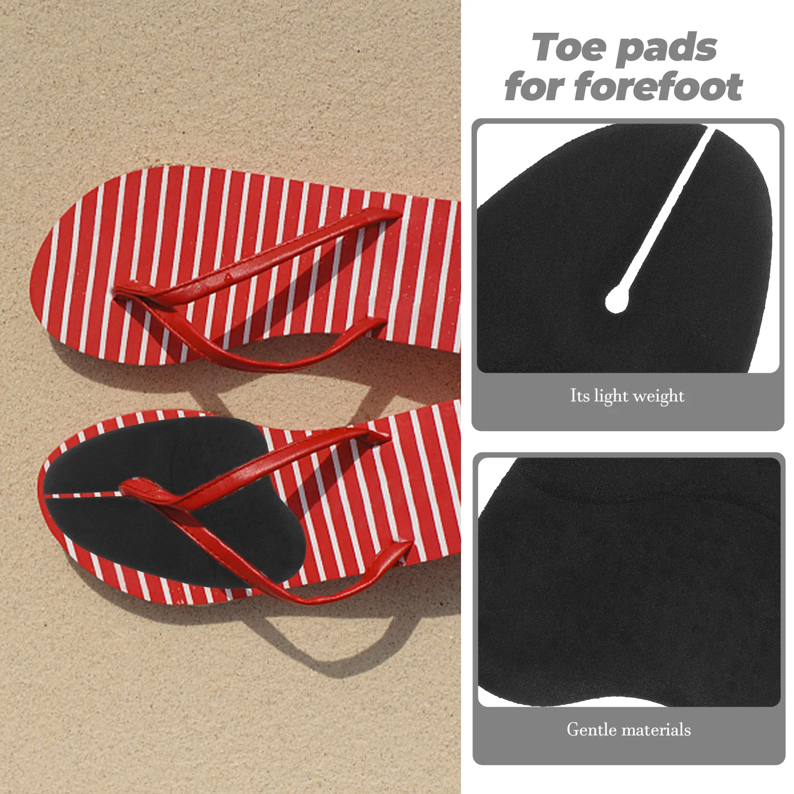 3 Pairs Anti-slip Foot Pad Forefoot Gel Pads Sandal Toe Cushion Insoles Comfort Sandals Inserts Flip Flops
3 Pairs Anti-slip Foot Pad Forefoot Gel Pads Sandal Toe Cushion Insoles Comfort Sandals Inserts Flip Flops