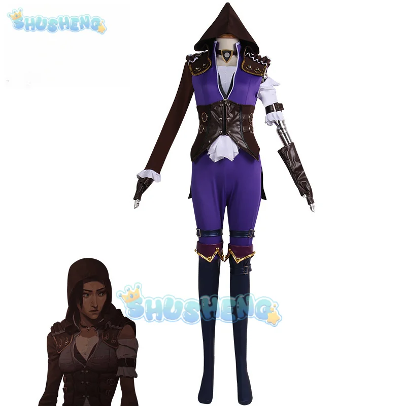 LOL Arcane Caitlyn Cosplay Costume Fantasia Disguise for Women Clothes Jacket Wig Roleplay Outfits Halloween Carnival Suit
LOL Arcane Caitlyn Cosplay Costume Fantasia Disguise for Women Clothes Jacket Wig Roleplay Outfits Halloween Carnival Suit