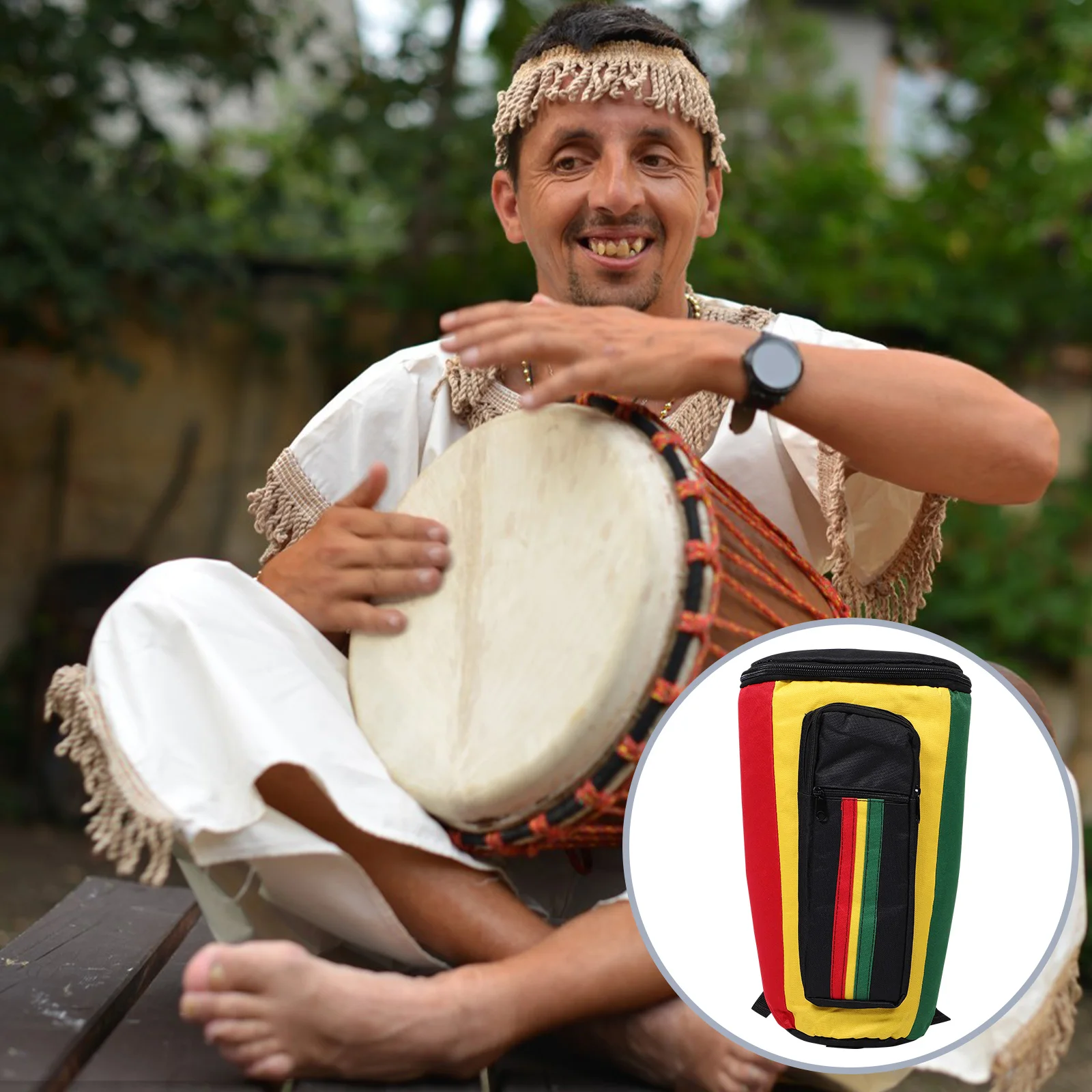 Waterproof Djembe Drum Bag African Style Protective Backpack For 8 Inch Percussion Durable Rainproof Travel Case Adjustable 
Waterproof Djembe Drum Bag African Style Protective Backpack For 8 Inch Percussion Durable Rainproof Travel Case Adjustable