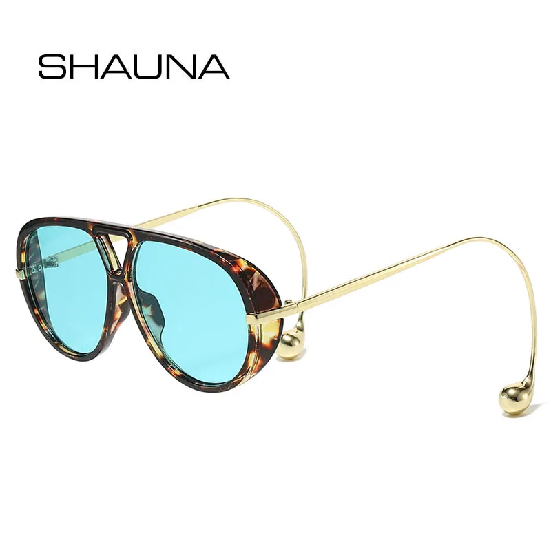 SHAUNA Негабаритные уникальные солнцезащитные очки-пилоты, модные солнцезащитные очки в стиле панк, оттенки UV400
SHAUNA Негабаритные уникальные солнцезащитные очки-пилоты, модные солнцезащитные очки в стиле панк, оттенки UV400