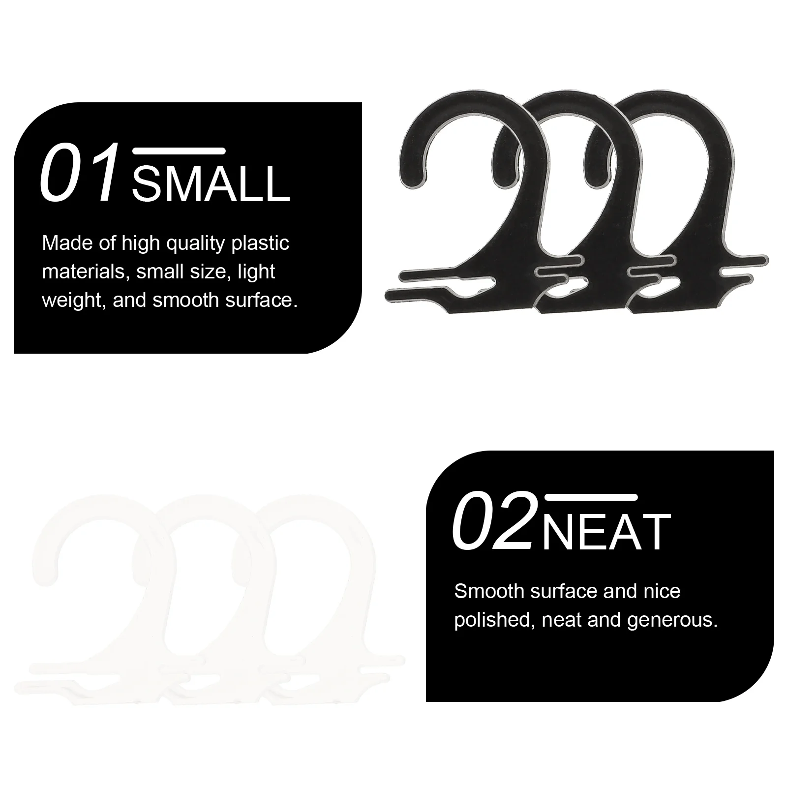 400pcs Sock Hooks 200 Transparent 200 Black Plastic Hanging Tools Smooth Surface High Quality Practical Design For Home Shop
400pcs Sock Hooks 200 Transparent 200 Black Plastic Hanging Tools Smooth Surface High Quality Practical Design For Home Shop