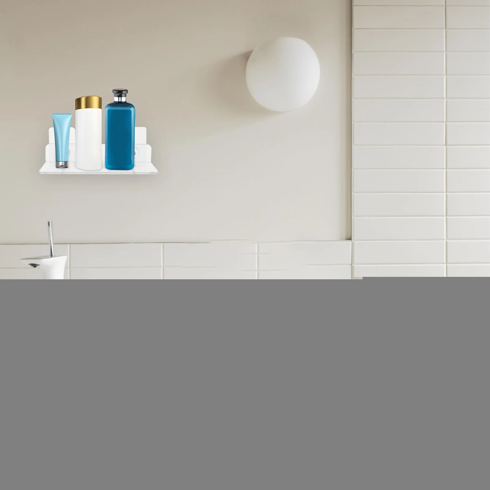 2 pcs Wall Mounted Storage Shelf Acrylic Bathroom Organizer Heavy Duty Durable For Kitchen Bathrooms Storage Rack Smooth Edges
2 pcs Wall Mounted Storage Shelf Acrylic Bathroom Organizer Heavy Duty Durable For Kitchen Bathrooms Storage Rack Smooth Edges