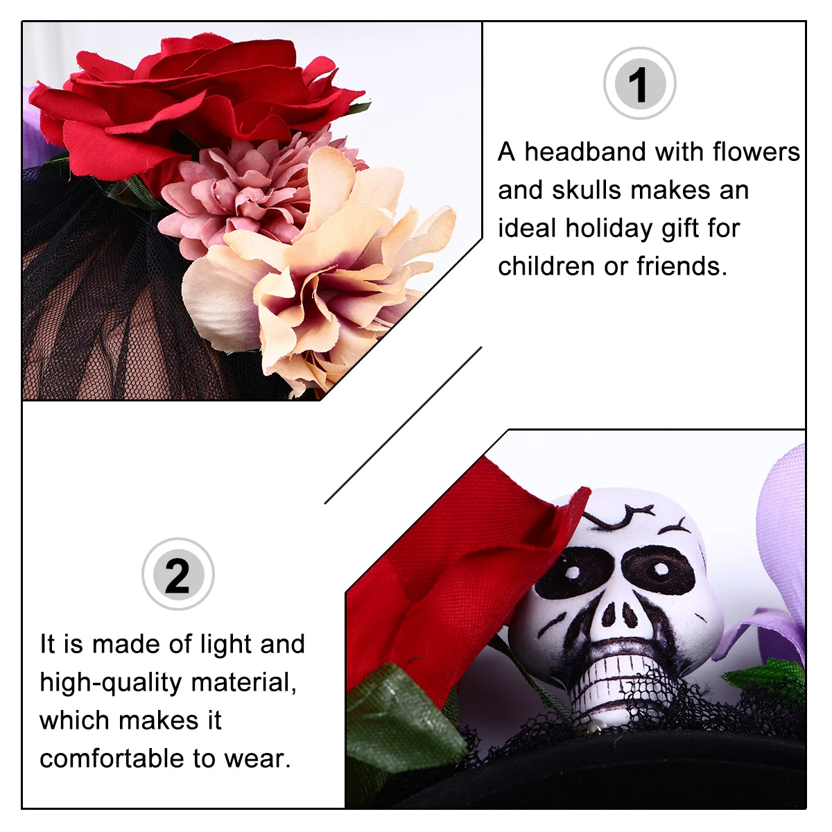 Хэллоуин Кружевная повязка для волос с розой Элегантная цветочная корона с сетчатой вуалью Стильные аксессуары для волос на Хэллоуин Кружевной головной убор с розой 
Хэллоуин Кружевная повязка для волос с розой Элегантная цветочная корона с сетчатой вуалью Стильные аксессуары для волос на Хэллоуин Кружевной головной убор с розой