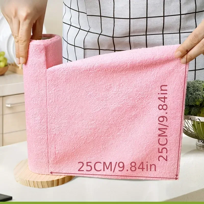 50pcs/Roll Microfiber Tearable Cleaning Cloth - Jumbo Value Pack! Reusable Dish Towels, 5 Colors, Replacement
50pcs/Roll Microfiber Tearable Cleaning Cloth - Jumbo Value Pack! Reusable Dish Towels, 5 Colors, Replacement