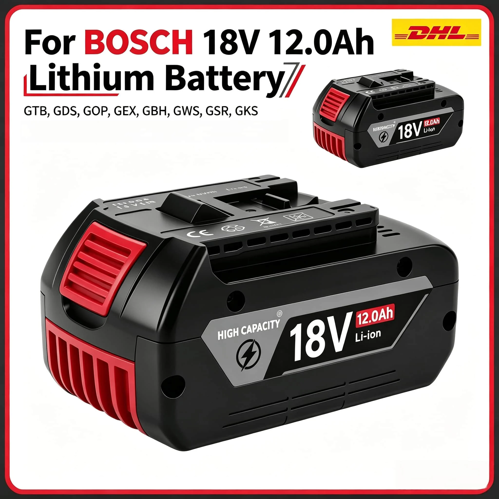 ⚡️ For Bosch 18V Battery GBA18V4.0 10.0Ah Compatible GDS18V-400 GBH18V-26, Perfect Matching Pack for Bosch 18V SDS Hammer Tools
⚡️ For Bosch 18V Battery GBA18V4.0 10.0Ah Compatible GDS18V-400 GBH18V-26, Perfect Matching Pack for Bosch 18V SDS Hammer Tools