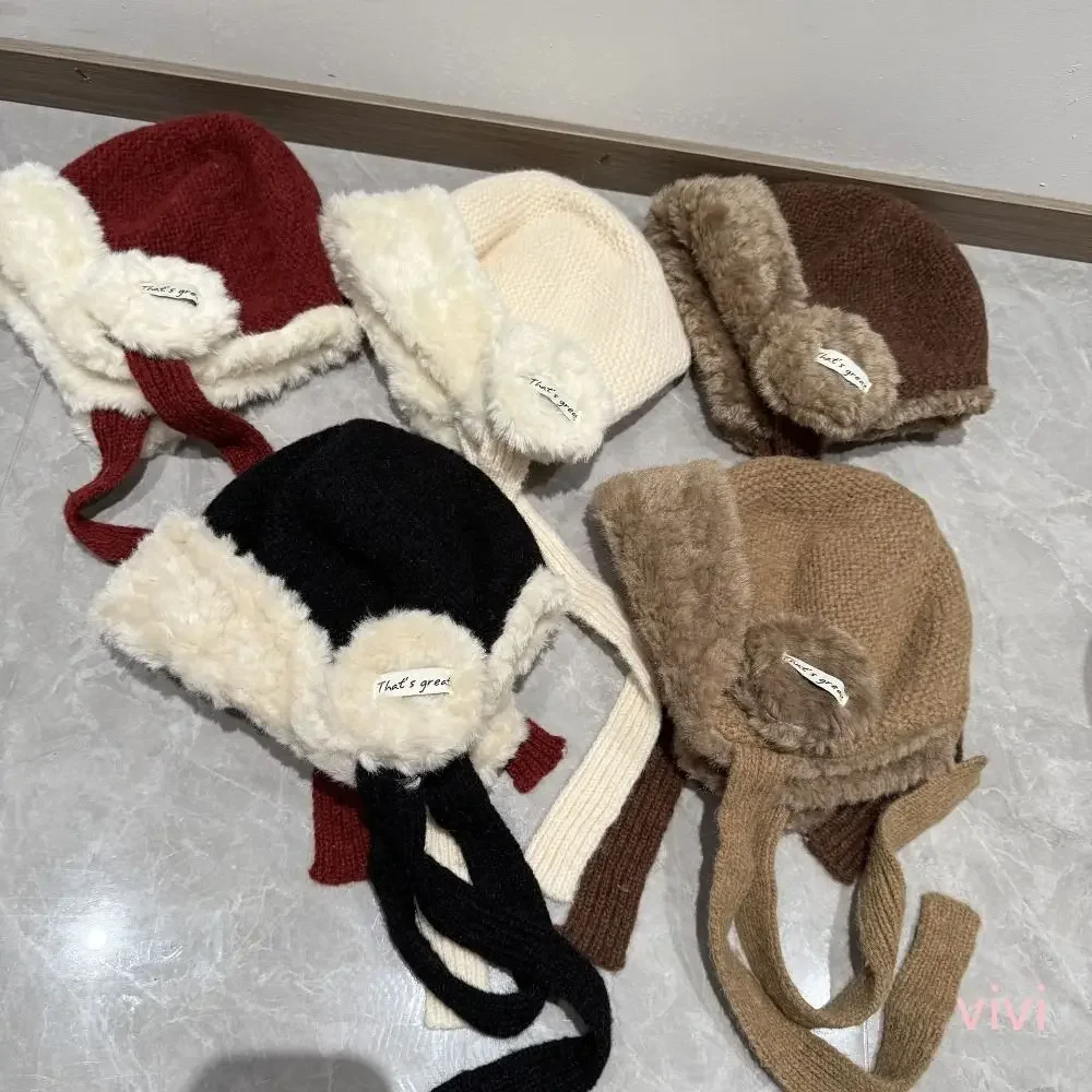 Универсальная теплая толстая женская вязаная шапка с завязками, морозостойкая защитная шапка для ушей, ветрозащитная утолщенная шапка Lei Feng, зимняя уличная шапка
Универсальная теплая толстая женская вязаная шапка с завязками, морозостойкая защитная шапка для ушей, ветрозащитная утолщенная шапка Lei Feng, зимняя уличная шапка