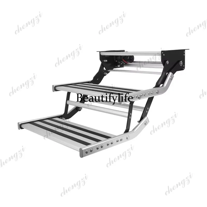 A81 Aluminum Alloy Electric RV Step Folding Design With LED Light 12V For Camper Van And Motorhome Entrance
A81 Aluminum Alloy Electric RV Step Folding Design With LED Light 12V For Camper Van And Motorhome Entrance