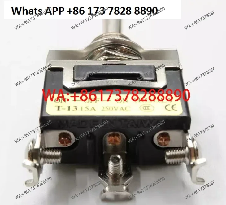 20PCS Taiwan HIGHLY single way single pole 3 pin 3 foot 15A 250VAC toggle switch T-12BS 2 gear T-13BS 3 gear ON-OFF-ON
20PCS Taiwan HIGHLY single way single pole 3 pin 3 foot 15A 250VAC toggle switch T-12BS 2 gear T-13BS 3 gear ON-OFF-ON
