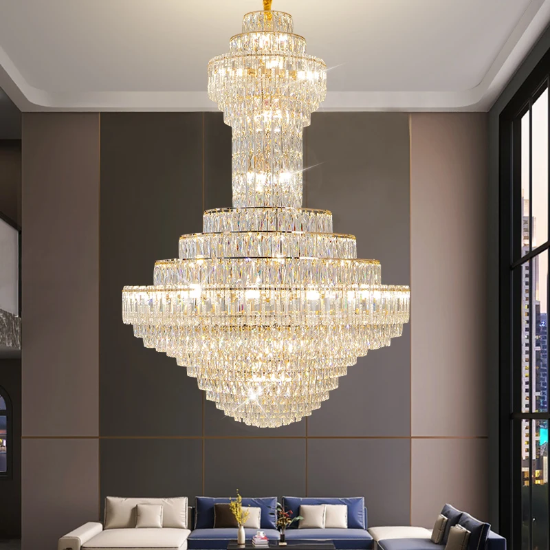 Duplex Villa Living Room Chandelier ,odern Light Luxury Simple Building Hotel Lobby Light High-grade Crystal Lamps Pendant Light
Duplex Villa Living Room Chandelier ,odern Light Luxury Simple Building Hotel Lobby Light High-grade Crystal Lamps Pendant Light