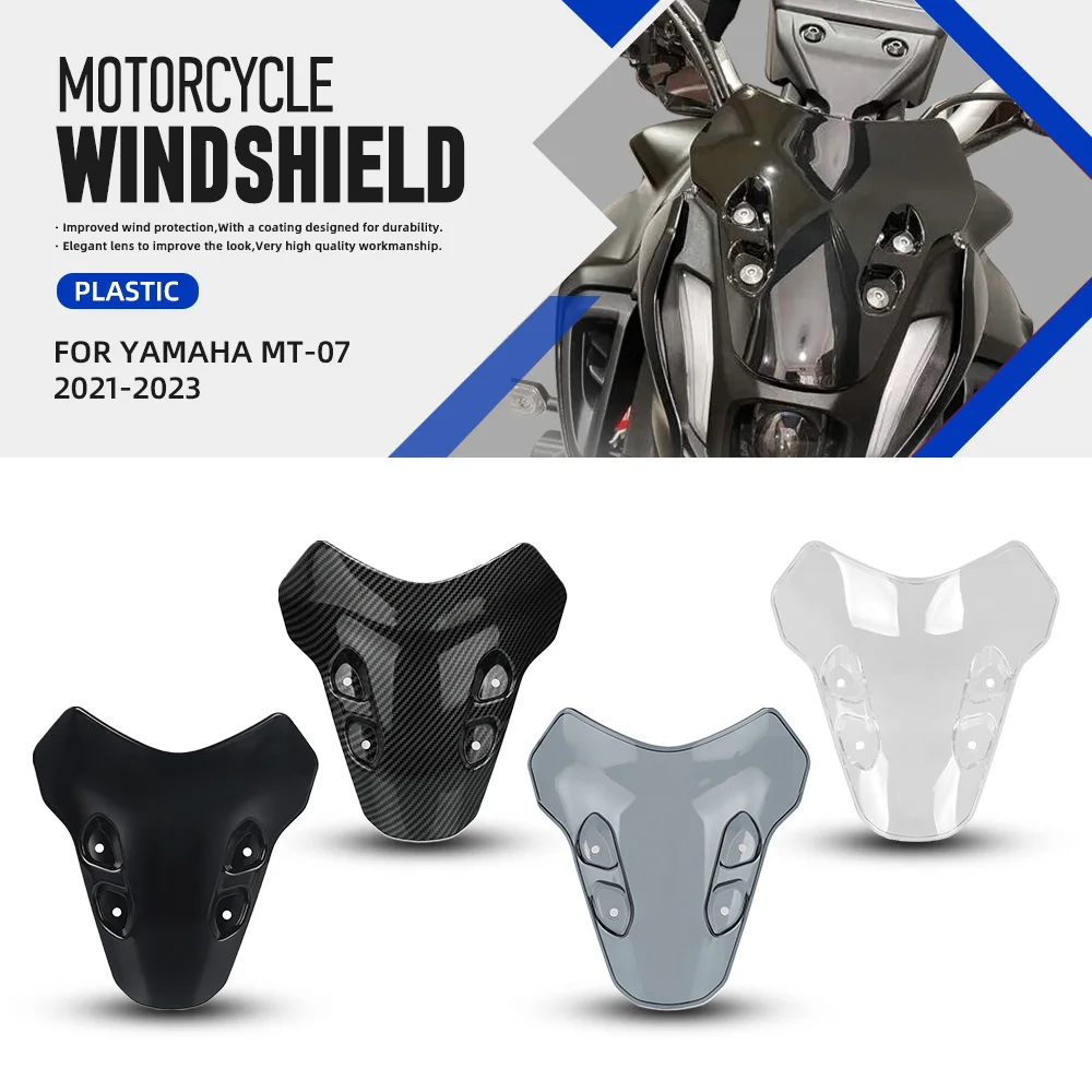 For Yamaha MT07 Windscreen MT-07 MT 07 mt07 2023 2022 2021 Fairing Windscreen Windshield Deflector Protector Deflectors Kit
For Yamaha MT07 Windscreen MT-07 MT 07 mt07 2023 2022 2021 Fairing Windscreen Windshield Deflector Protector Deflectors Kit