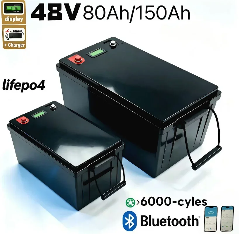 48V 80Ah 100Ah 120Ah 150Ah LiFepo4 Lithium Battery for 5KW Motorhome Solar Storage Boat Inverter Golf Cart
48V 80Ah 100Ah 120Ah 150Ah LiFepo4 Lithium Battery for 5KW Motorhome Solar Storage Boat Inverter Golf Cart