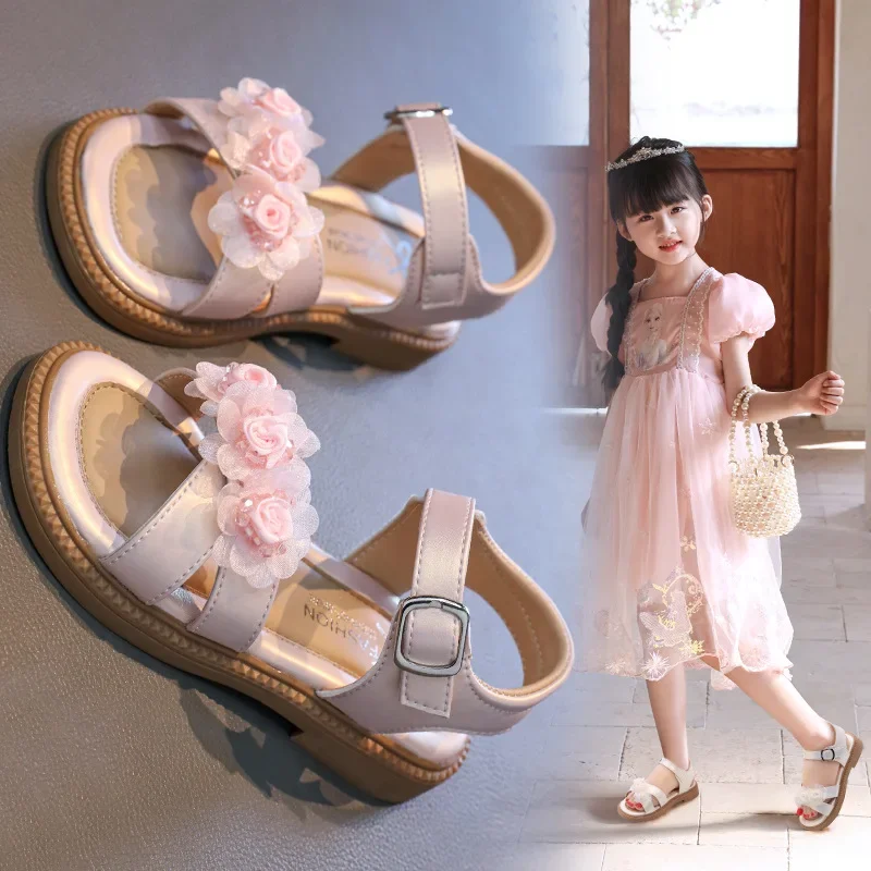 Children's Sandals 2025 New Summer Fashion Flower Girl Princess Sandals Soft Bottom Non Slip Children's Flat Casual Beach Shoes
Children's Sandals 2025 New Summer Fashion Flower Girl Princess Sandals Soft Bottom Non Slip Children's Flat Casual Beach Shoes
