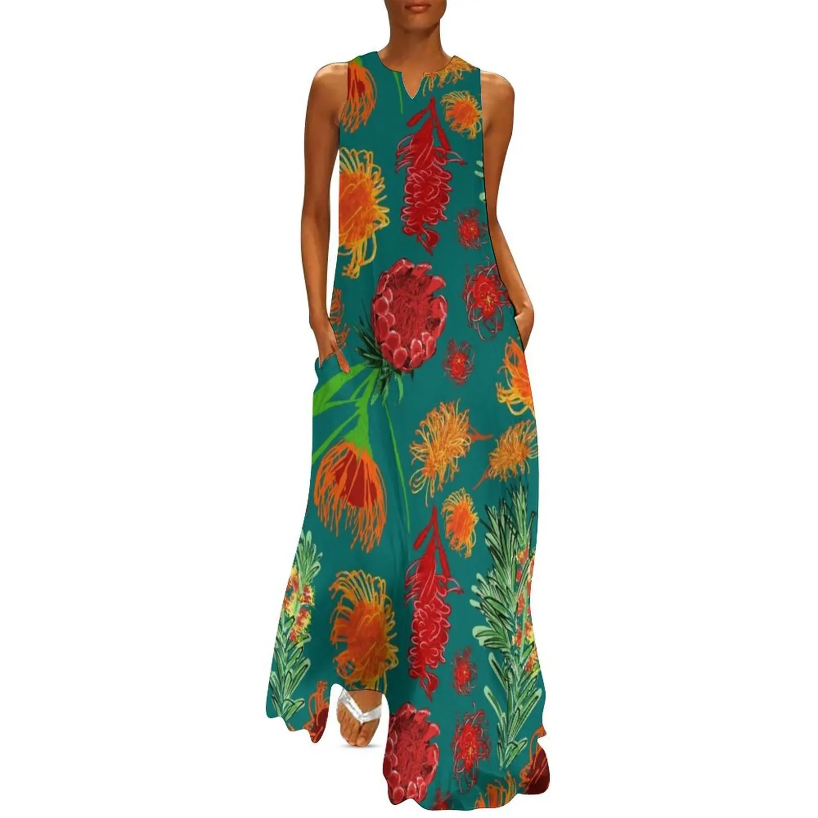 Australian Native Floral Pattern Long Dress Women's dress ladies dresses for special occasions women's summer dress 2025
Australian Native Floral Pattern Long Dress Women's dress ladies dresses for special occasions women's summer dress 2025