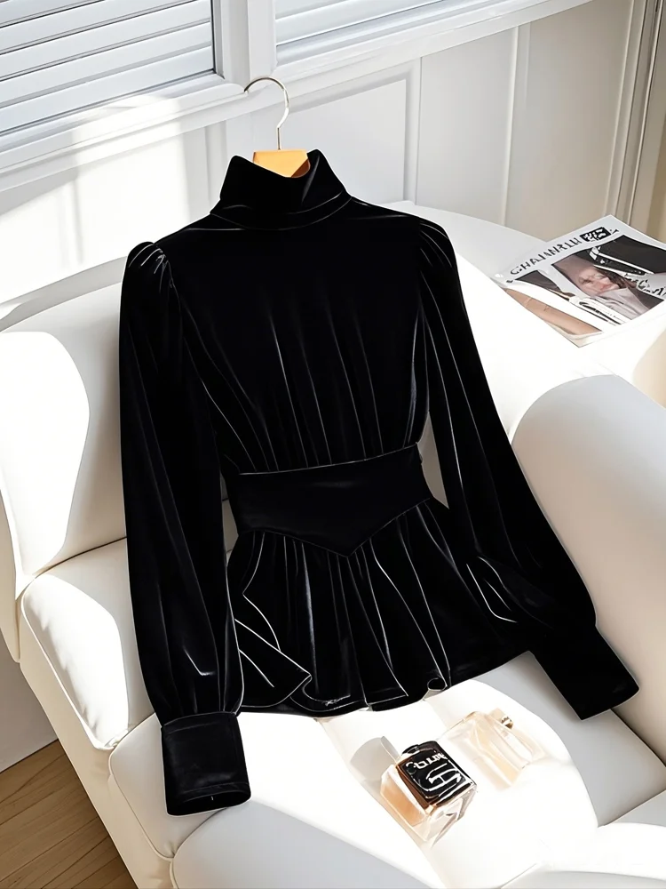Unique Stylish Long Sleeve Shirt Inner Wear Thickened Black Versatile Top for Winter Commute Korean Style Slim Fit Stand Collar
Unique Stylish Long Sleeve Shirt Inner Wear Thickened Black Versatile Top for Winter Commute Korean Style Slim Fit Stand Collar