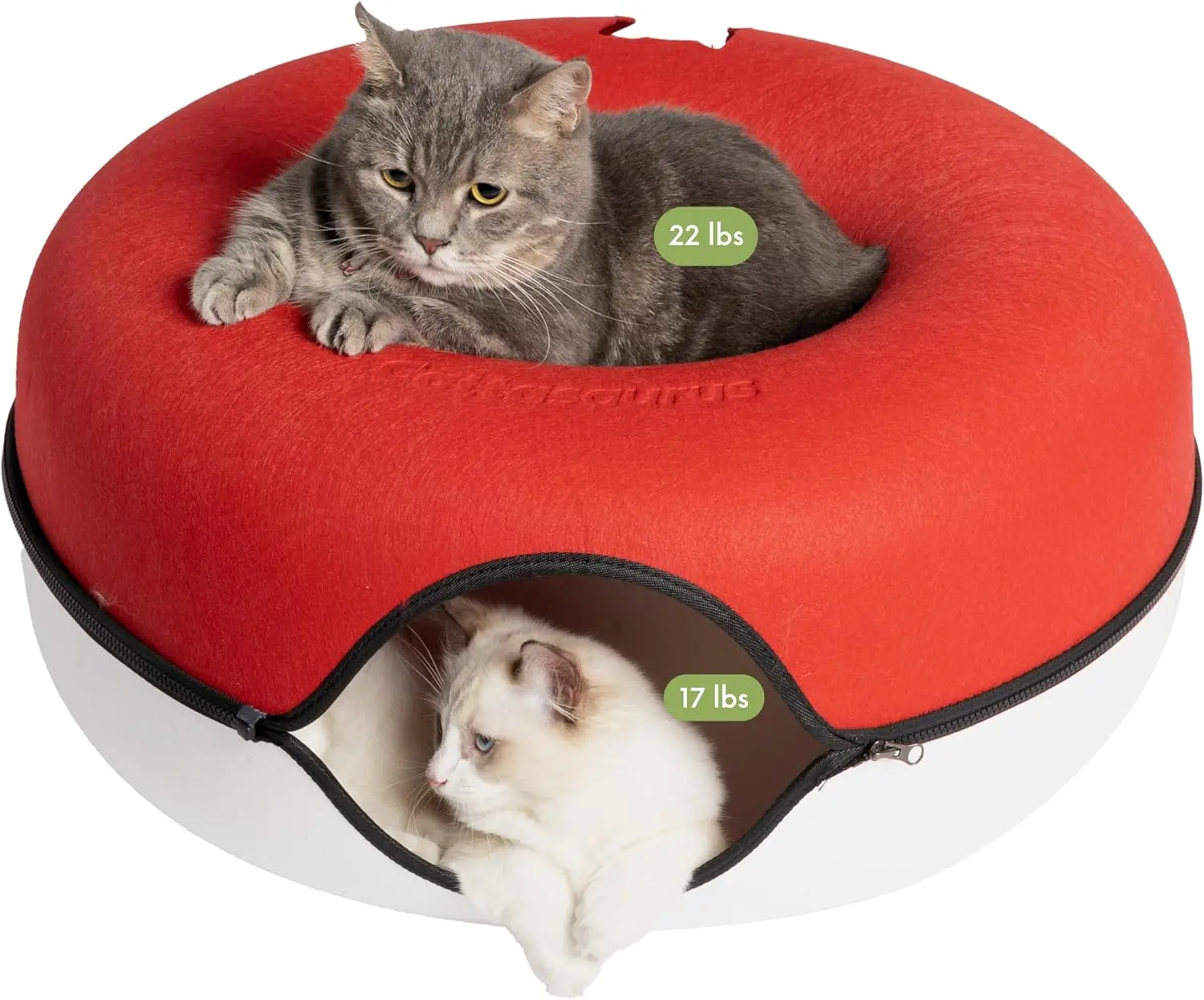 Large Self-Warming Cat Bed, Tunnel & Scratcher for Multiple Cats up to 45 lbs, Washable Detachable Design
Large Self-Warming Cat Bed, Tunnel & Scratcher for Multiple Cats up to 45 lbs, Washable Detachable Design