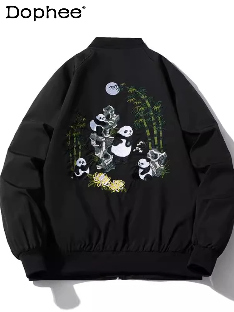 Men's and Women's 2025 Spring Autumn Coats Panda Three-dimensional Embroidered Jacket High Street Jacket Casual Baseball Clothes
Men's and Women's 2025 Spring Autumn Coats Panda Three-dimensional Embroidered Jacket High Street Jacket Casual Baseball Clothes