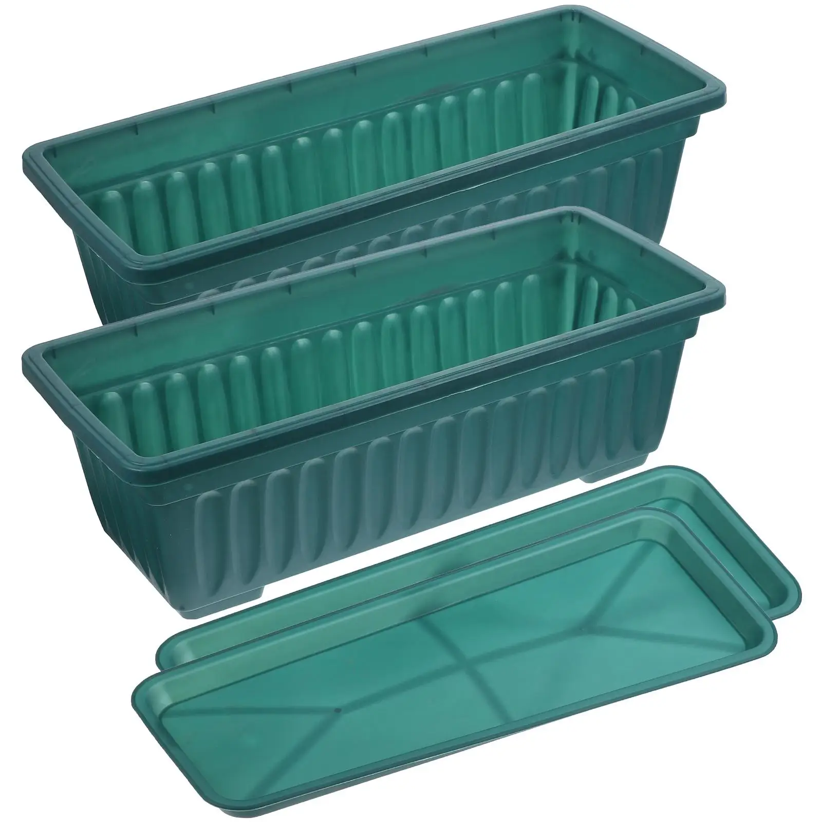 2 Pcs Large Rectangular Vegetable Planting Pots Balcony Garden Thickened Design 44x19x14cm Dark Green Durable Breathable
2 Pcs Large Rectangular Vegetable Planting Pots Balcony Garden Thickened Design 44x19x14cm Dark Green Durable Breathable