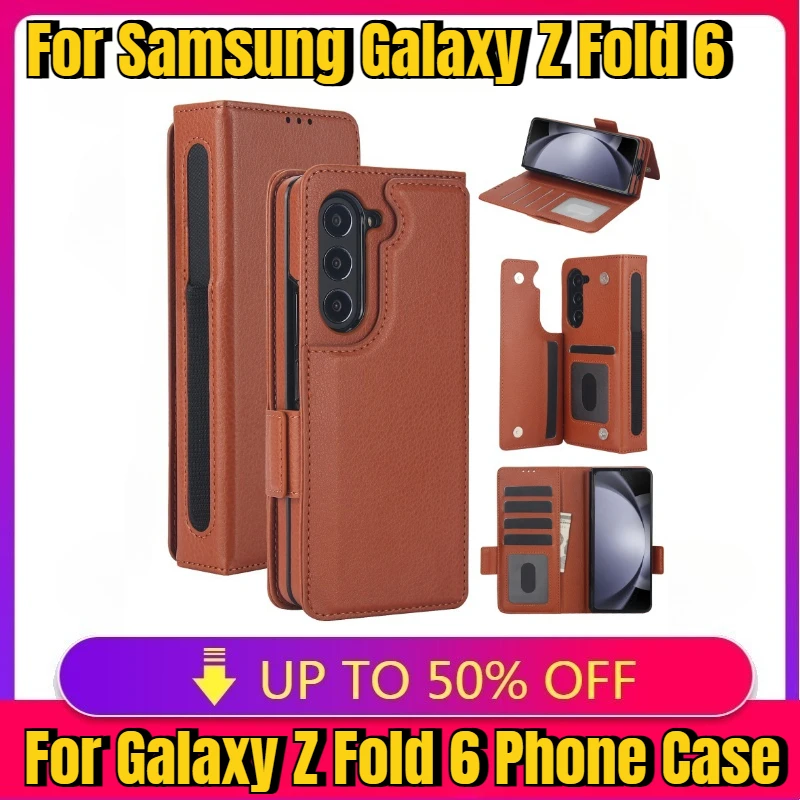 High-quality for SamsungGalaxy Z Fold 6 5 4 3 5G Luxury Leather Wallet Card Slot Holder Phone Case Slot Folding Protective Cover
High-quality for SamsungGalaxy Z Fold 6 5 4 3 5G Luxury Leather Wallet Card Slot Holder Phone Case Slot Folding Protective Cover