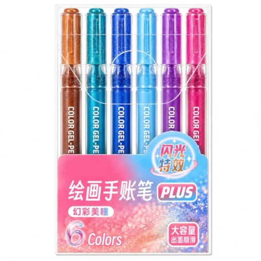 Glitter Gel Pens, 6 s 1mm Fine ed Gel Pens For ing Books Journaling Writing ing Drawing Office DIY Crafts Art Supplies
Glitter Gel Pens, 6 s 1mm Fine ed Gel Pens For ing Books Journaling Writing ing Drawing Office DIY Crafts Art Supplies