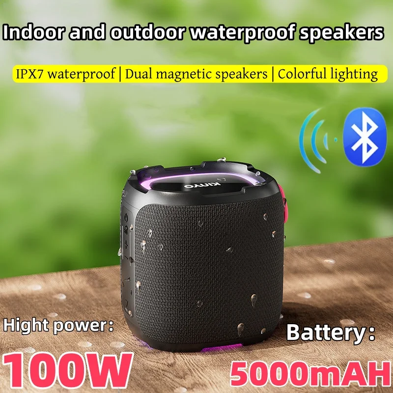 100W Outdoor Waterproof Subwoofer Home Party Sports Dance Point Caixa De Som Bluetooth Speaker Home Theater Soundbar RGB Lights
100W Outdoor Waterproof Subwoofer Home Party Sports Dance Point Caixa De Som Bluetooth Speaker Home Theater Soundbar RGB Lights