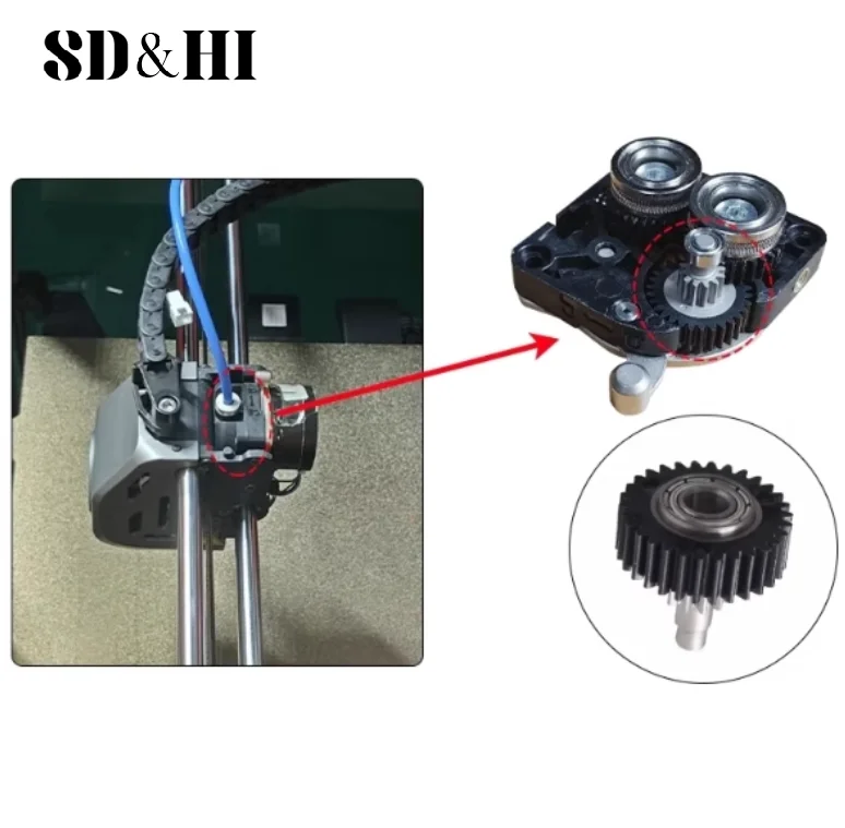 Для Creality K1 K1C K1Max 3D-принтер, экструдер, редуктор передачи, высококачественные приводные шестерни накаливания, аксессуары
Для Creality K1 K1C K1Max 3D-принтер, экструдер, редуктор передачи, высококачественные приводные шестерни накаливания, аксессуары