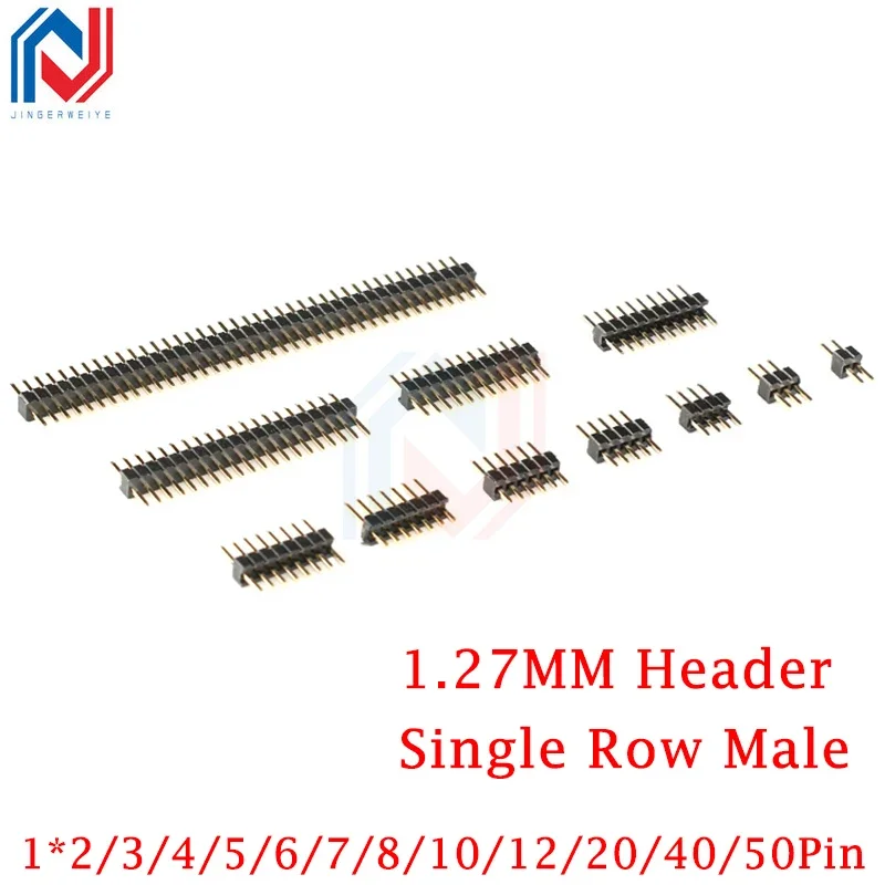 10Pcs/lot 1.27mm 1.27 Pin Header Single Row Male Breakaway PCB Board Connector Pinheader 1*2/4/5/6/8/10/12/20/40p/50p
10Pcs/lot 1.27mm 1.27 Pin Header Single Row Male Breakaway PCB Board Connector Pinheader 1*2/4/5/6/8/10/12/20/40p/50p