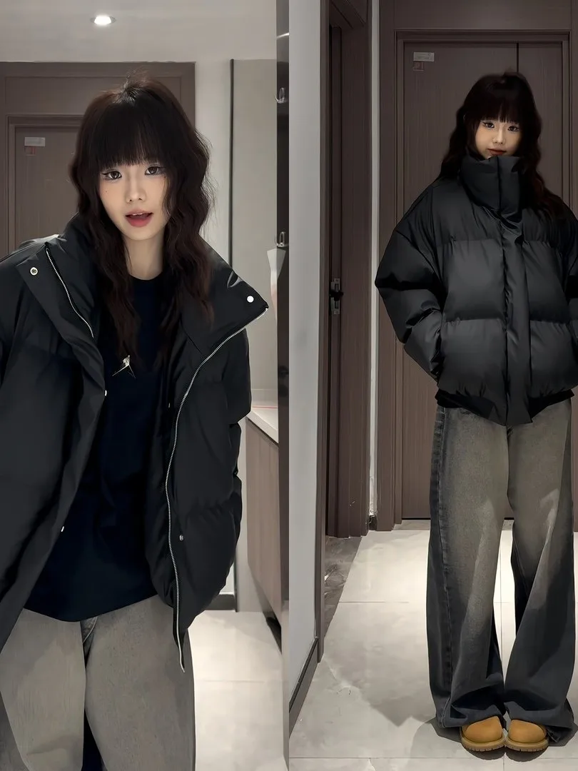 Cleanfit American Sle Stand Collar PU Leather Cotton Jaet Men's ort Warmth Winter Faion Couple Outerwear Casual Wear
Cleanfit American Sle Stand Collar PU Leather Cotton Jaet Men's ort Warmth Winter Faion Couple Outerwear Casual Wear