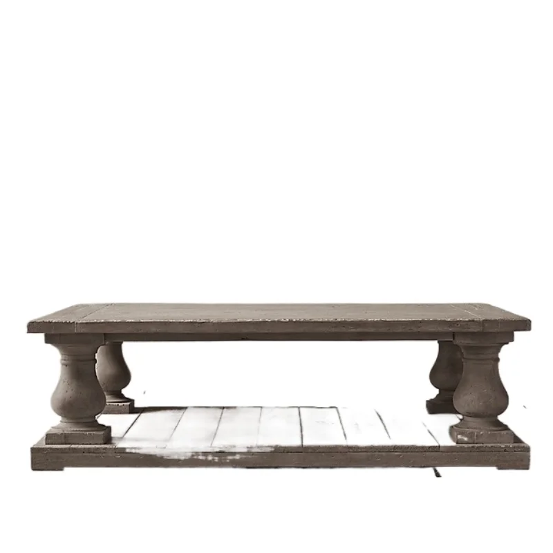 Solid wood square coffee table American country retro oak living room household small apartment coffee table
Solid wood square coffee table American country retro oak living room household small apartment coffee table