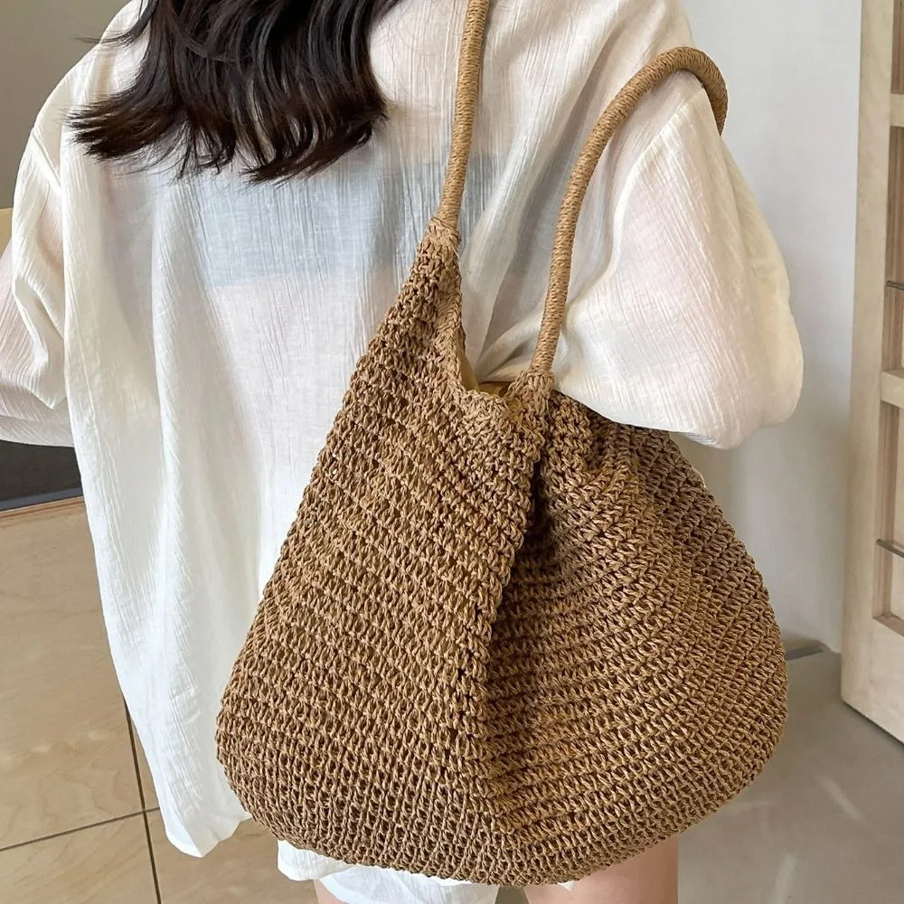 Trendy Hollow Out Straw Shoulder Bag Breathable Bohemian Summer Beach Bag with Tassel Large Capacity Weave Tote Bag Vacation
Trendy Hollow Out Straw Shoulder Bag Breathable Bohemian Summer Beach Bag with Tassel Large Capacity Weave Tote Bag Vacation