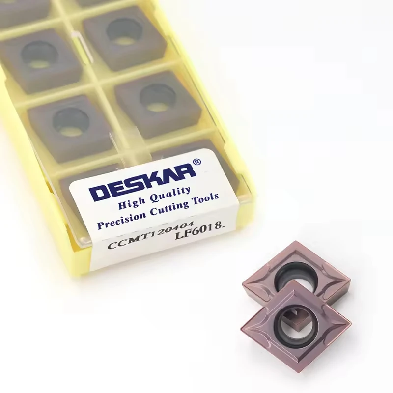 DESKAR CCMT120404 CCMT120408 LF6018 Internal Turning Tool Carbide Insert for Steel
DESKAR CCMT120404 CCMT120408 LF6018 Internal Turning Tool Carbide Insert for Steel