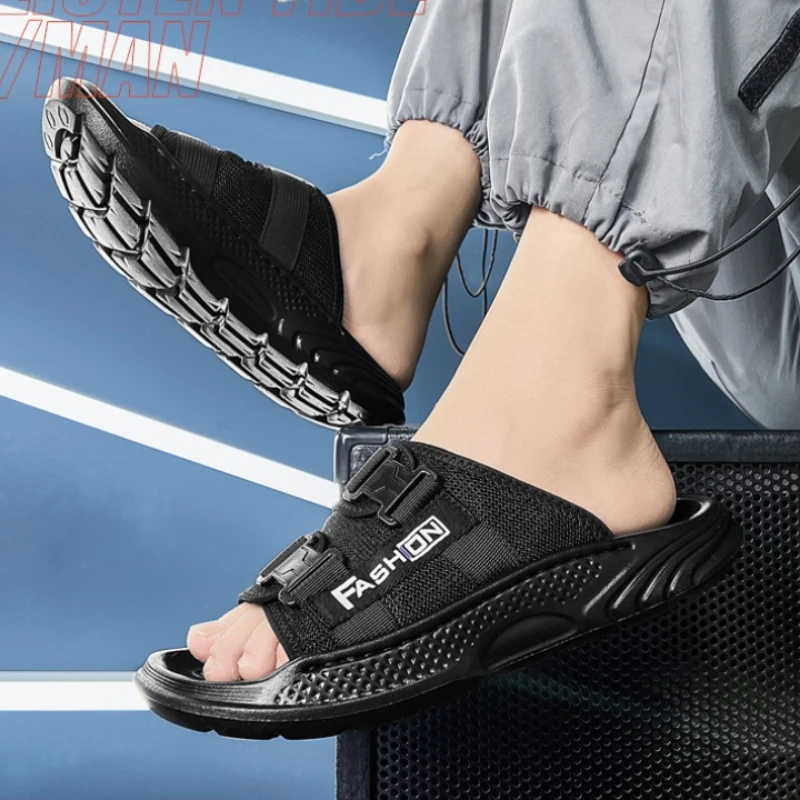 Летние мужские однотонные шлепанцы больших размеров в стиле ретро из пляжной ткани, дышащая мягкая подошва, легкие повседневные противоскользящие шлепанцы
Летние мужские однотонные шлепанцы больших размеров в стиле ретро из пляжной ткани, дышащая мягкая подошва, легкие повседневные противоскользящие шлепанцы