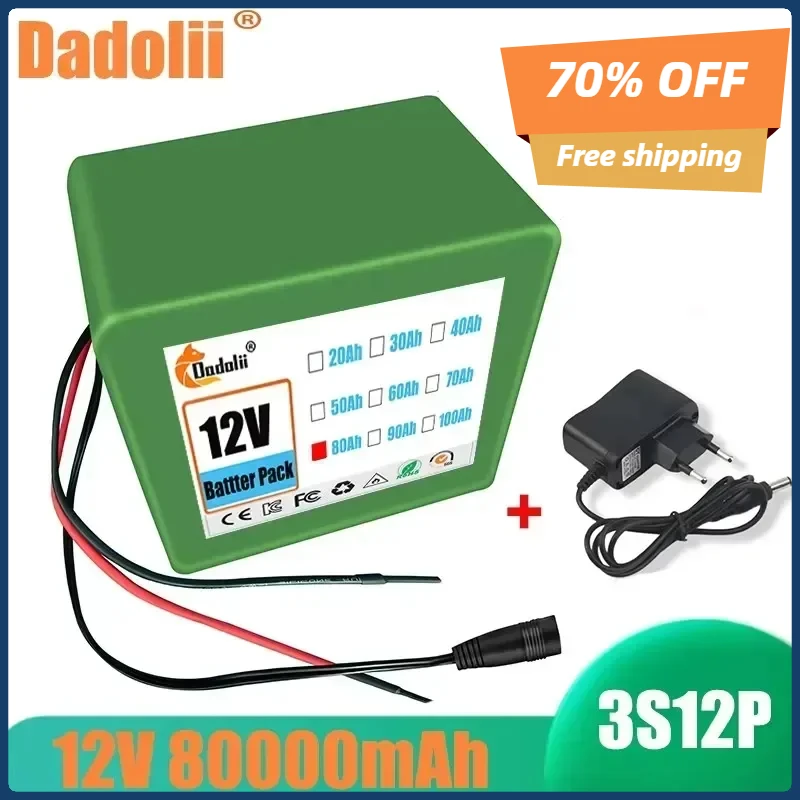 12V 80Ah 3s12p 12.6V Lithium Battery Pack for Tourist Car Solar Street Light Xenon Lamp Inverter etc
12V 80Ah 3s12p 12.6V Lithium Battery Pack for Tourist Car Solar Street Light Xenon Lamp Inverter etc