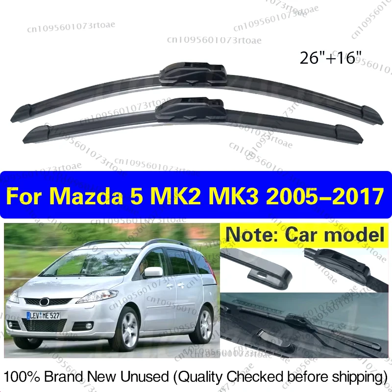 Wiper Front Wiper Blades For Mazda 5 MK2 MK3 2005 - 2017 Windshield Windscreen Clean Window Rain Brushes 26"+16" Car Accessories
Wiper Front Wiper Blades For Mazda 5 MK2 MK3 2005 - 2017 Windshield Windscreen Clean Window Rain Brushes 26"+16" Car Accessories