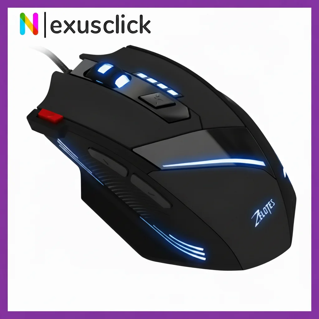 Wired USB PC Gaming Mouse,7200DPI Adjustable 6-Levels Optical Mice,7 Programmable Buttons Ergonomic RGB Computer Black Mouse
Wired USB PC Gaming Mouse,7200DPI Adjustable 6-Levels Optical Mice,7 Programmable Buttons Ergonomic RGB Computer Black Mouse