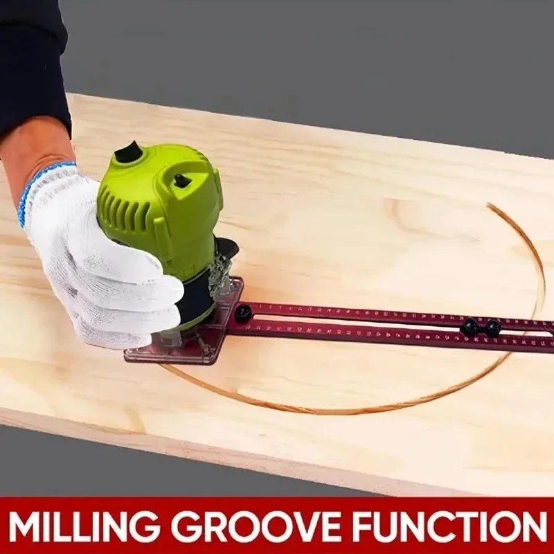 3 in 1 Router Milling Groove Bracket Woodworking Cutting and Milling Circular Auxiliary Tool Aluminum Router Circle Cutting Jig
3 in 1 Router Milling Groove Bracket Woodworking Cutting and Milling Circular Auxiliary Tool Aluminum Router Circle Cutting Jig
