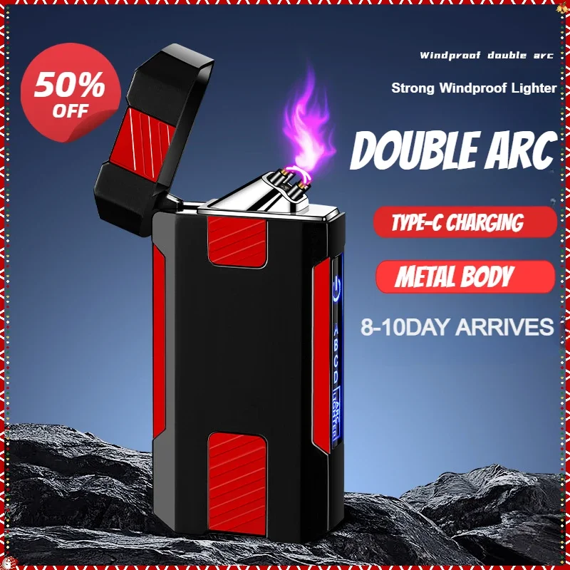High-end USB Windproof Rechargeable Arc Lighter Intelligent Digital Display Digital Printing Touch Electronic Lighter Men's gift
High-end USB Windproof Rechargeable Arc Lighter Intelligent Digital Display Digital Printing Touch Electronic Lighter Men's gift