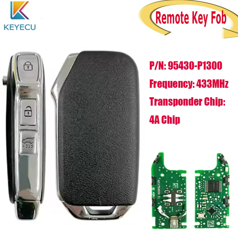 KEYECU Original PCB Smart Remote Key Fob for KIA Carnival Sorento Sportage V NQ5 95430-P1300 PCF7939MA 433MHz FSK 3B
KEYECU Original PCB Smart Remote Key Fob for KIA Carnival Sorento Sportage V NQ5 95430-P1300 PCF7939MA 433MHz FSK 3B