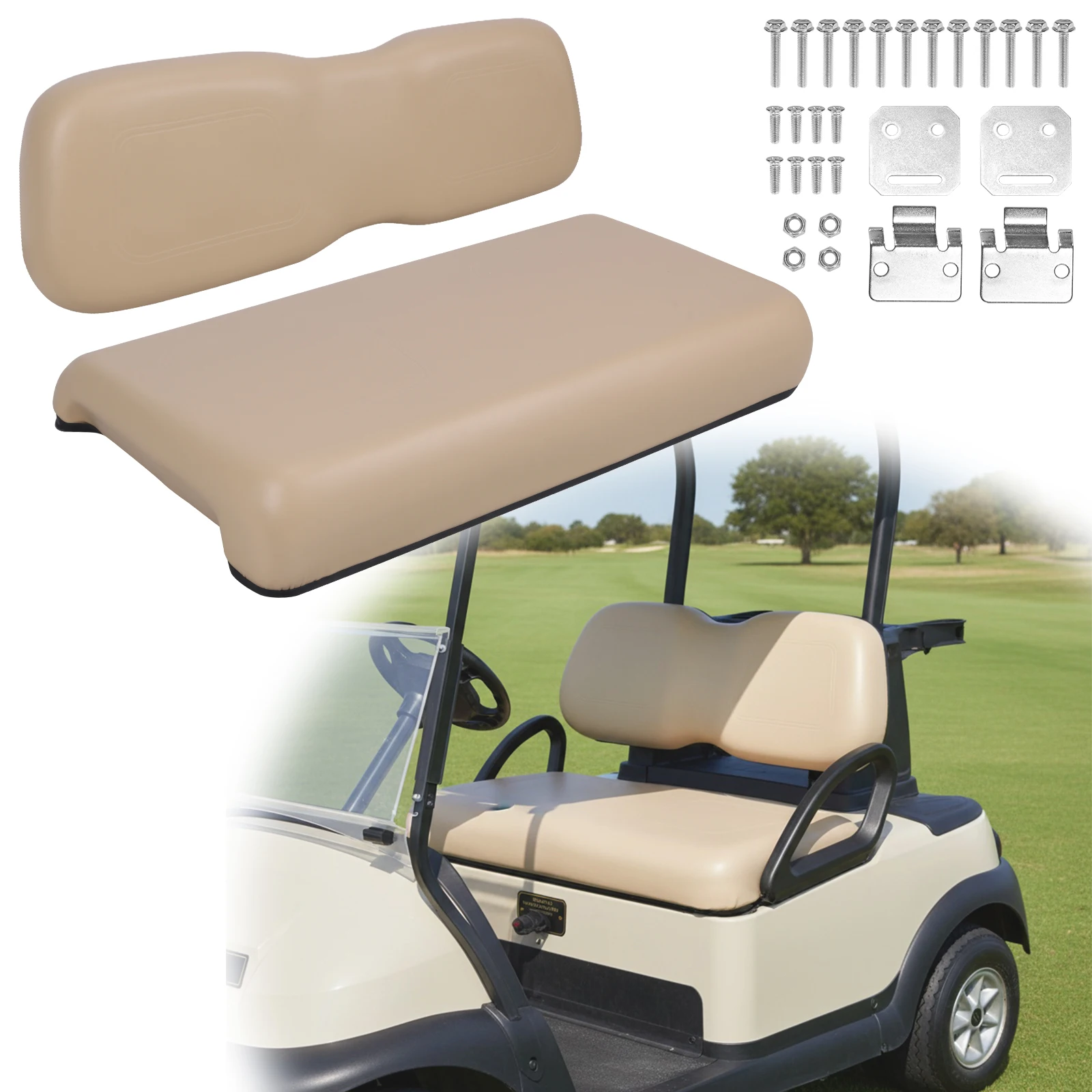 Golf Cart Front Cushion Set 102076601 102076602 Front Seat Soft Comfortable Cushion Replacement for Club Car DS 2000.5-up Models
Golf Cart Front Cushion Set 102076601 102076602 Front Seat Soft Comfortable Cushion Replacement for Club Car DS 2000.5-up Models