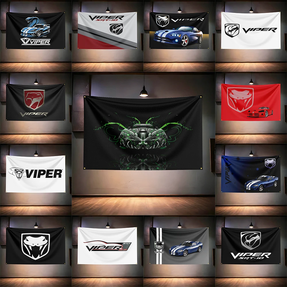 Vipers Sports Car Fans Flag 3x5ft 90x150cm For Muscle Car Garage Wall Decor Banner
Vipers Sports Car Fans Flag 3x5ft 90x150cm For Muscle Car Garage Wall Decor Banner