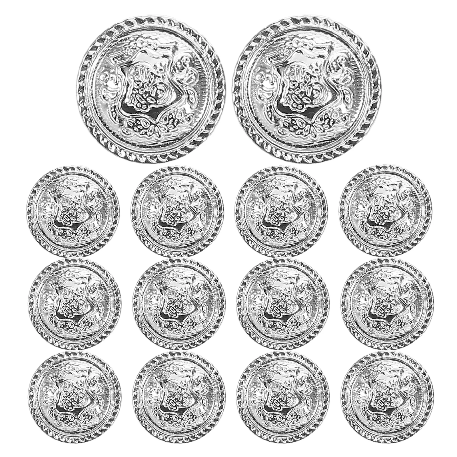 14 Pcs Coat Buttons Women Clothing Decorative for Embellished Blazer Brass Sweater 
14 Pcs Coat Buttons Women Clothing Decorative for Embellished Blazer Brass Sweater