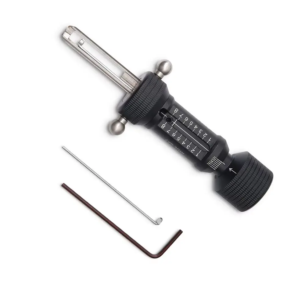 KABA 7x7 Dimple Lock Cylinder Decoder Lock Pick Set Tool 5-Pin Residential Locksmith Repair Kit 7-8 Pins Locksmith Supplies Tool