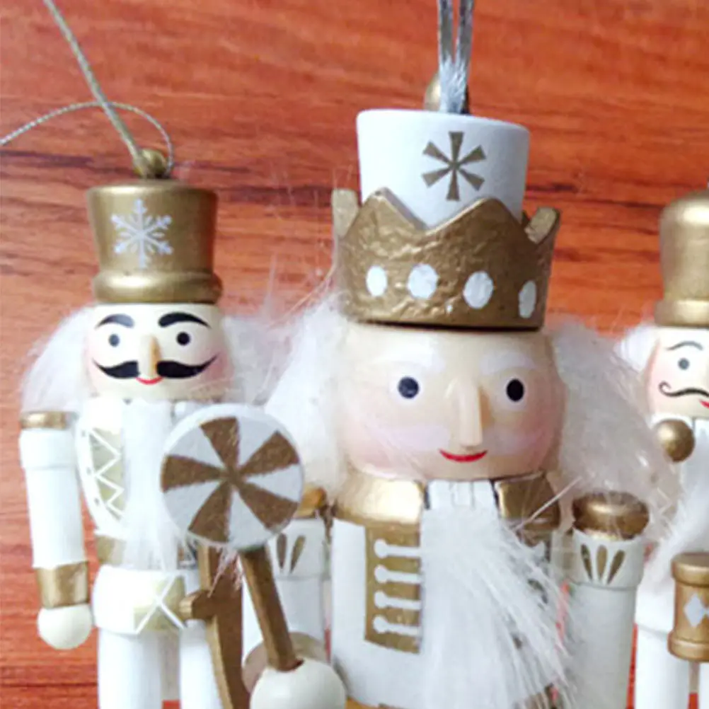 5Pcs Wooden Nutcracker Puppet Soldier King Christmas Decorations Children Educational Playthings Christmas Gift
5Pcs Wooden Nutcracker Puppet Soldier King Christmas Decorations Children Educational Playthings Christmas Gift