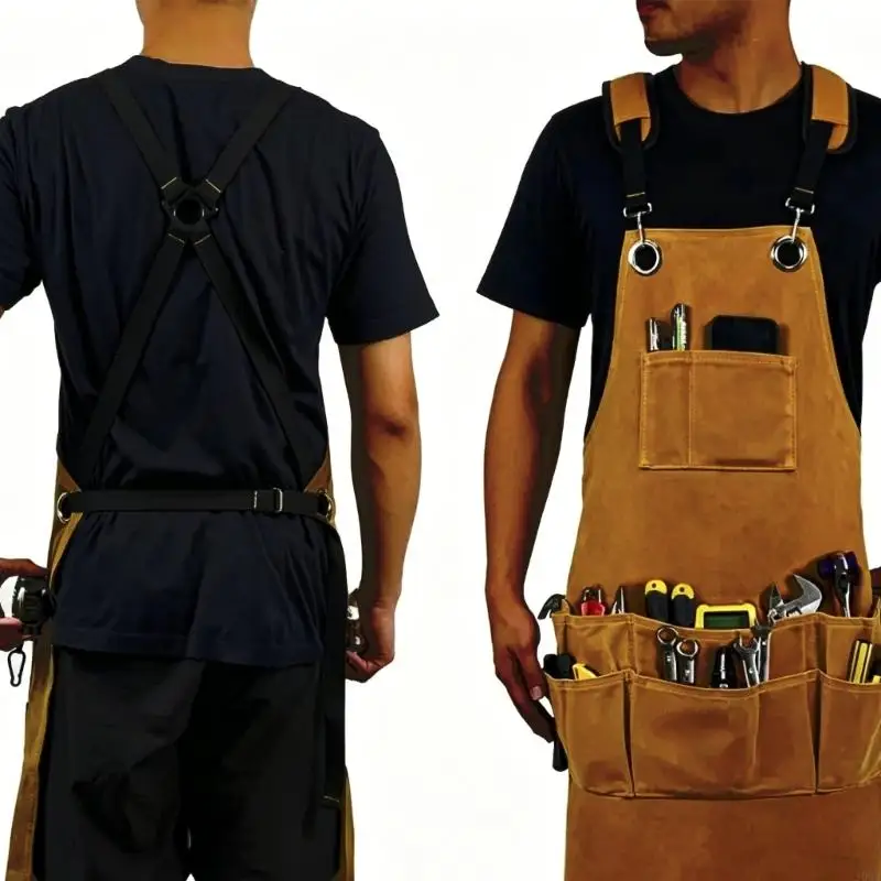 Workshop Apron For Men Large Pocket Padded Shoulders Durable Canvas J0MC
Workshop Apron For Men Large Pocket Padded Shoulders Durable Canvas J0MC