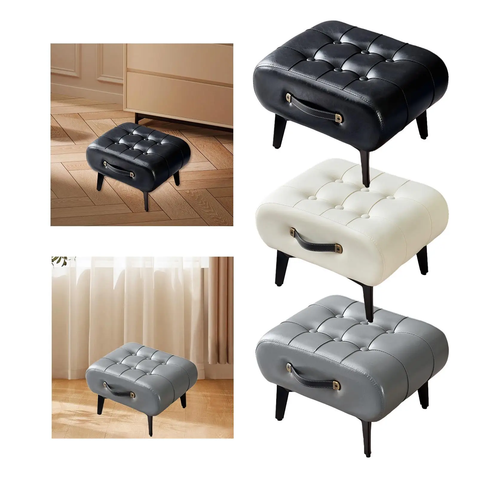 PU Leather Footstool Non Slip Kids Bathroom Stool Potty Stool Shoe Changing Stool for Indoor Guest Rooms Outdoor Decor Entryway
PU Leather Footstool Non Slip Kids Bathroom Stool Potty Stool Shoe Changing Stool for Indoor Guest Rooms Outdoor Decor Entryway